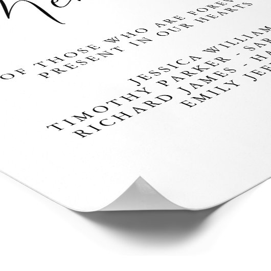 Einfache kalligrafische Darstellung rustikale Hoch Poster (Ecke)