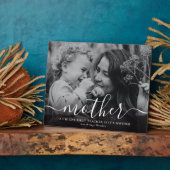 Einfache Kalligraphie "Mutter" Keepake-Foto Fotoplatte (Seite)