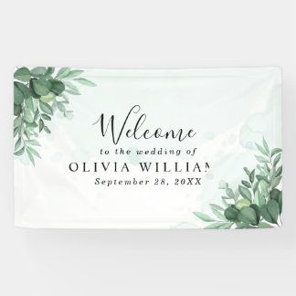 Einfache Kalligraphie rustikale Vegetation Banner