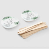 Einfache Kalligraphie rustikale Vegetation Fächer (Non-assembled)