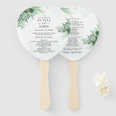 Einfache Kalligraphie rustikale Vegetation Fächer (Vorne und Hinten)