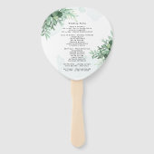 Einfache Kalligraphie rustikale Vegetation Fächer (Rückseite)