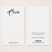 Einfache Kalligraphie Schriftart Erring Juwelen (Vorne & Hinten)