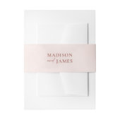 Einfache kalligraphische Hochzeit Einladungsbanderole (Vorderseite Beispiel)