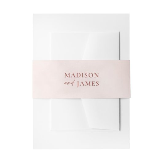 Einfache kalligraphische Hochzeit Einladungsbanderole (Vorderseite Beispiel)