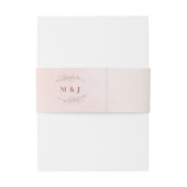 Einfache kalligraphische Hochzeit Einladungsbanderole (Rückseitenbeispiel)