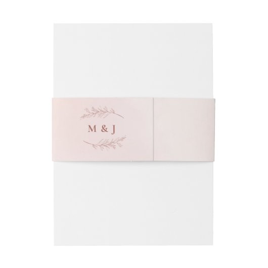 Einfache kalligraphische Hochzeit Einladungsbanderole (Rückseitenbeispiel)