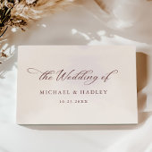 Einfache kalligraphische Hochzeit Gästebuch