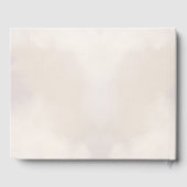 Einfache kalligraphische Hochzeit Gästebuch (Rückseite)