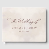 Einfache kalligraphische Hochzeit Gästebuch (Vorderseite)