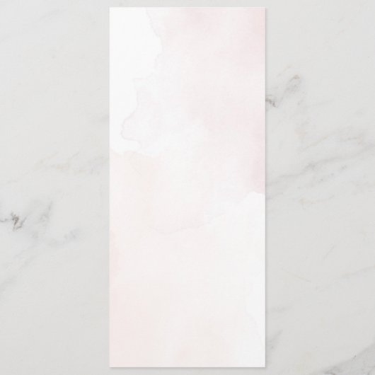 Einfache kalligraphische Hochzeit Menükarte (Rückseite)