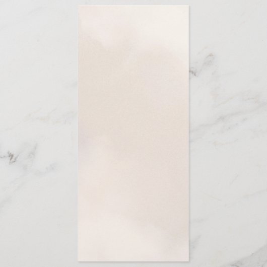 Einfache kalligraphische Hochzeit Menükarte (Rückseite)