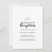 Einfache kalligraphische Hochzeitsempfehlung Einladung (Vorderseite)