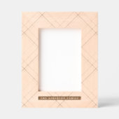 Einfache karierte MusterFamilienname Geätzte Rahmen (Vorderseite)