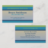 Einfache Karos & Strips Visitenkarte (Vorne/Hinten)