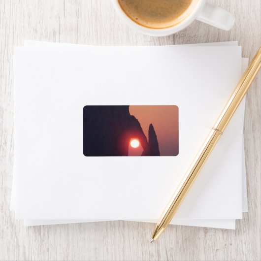 Einfache Karte Adressaufkleber (Insitu)