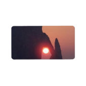 Einfache Karte Adressaufkleber (Vorne)