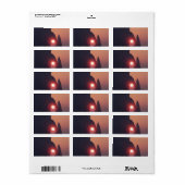 Einfache Karte Adressaufkleber (Vorne)