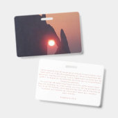 Einfache Karte Ausweis (Vorder- & Rückseite)