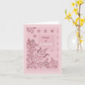 Einfache Karte behalten (Gelbe Blume)