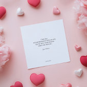 Einfache Karte mit Liebe Wort und Herzform.