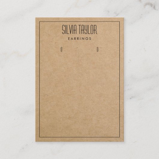 einfache Karte mit minimalem Papierformat (Vorderseite)