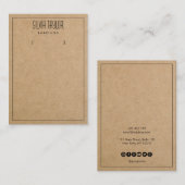 einfache Karte mit minimalem Papierformat (Vorne/Hinten)