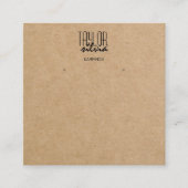 einfache Karte mit minimalem Papierformat (Vorderseite)