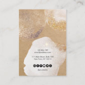 einfache Karte mit minimalem Papierformat (Rückseite)