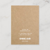 einfache Karte mit minimalem Papierformat (Rückseite)