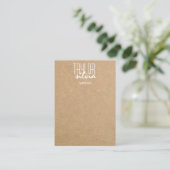 einfache Karte mit minimalem Papierformat (Stehend Vorderseite)