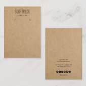 einfache Karte mit minimalem Papierformat (Vorne/Hinten)