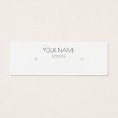 Einfache Karte mit weißem Ohrring (Vorderseite)