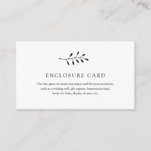 Einfache Karte mit Zweigmotiv