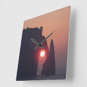 Einfache Karte Quadratische Wanduhr (Winkel)