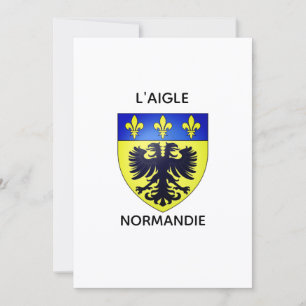 Einfache Karte - Wappen von L'Aigle - Normandie