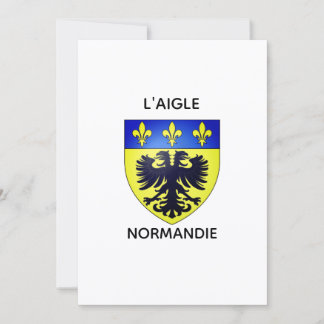 Einfache Karte - Wappen von L'Aigle - Normandie