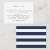 Einfache Karten für die Navy und die Weiße Richtun (Vorne/Hinten)