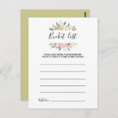 Einfache Karten mit Blumenzwiebeln und Grünbuckeln (Vorne/Hinten)