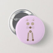 Einfache Katze Button (Vorne & Hinten)