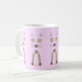 Einfache Katze Kaffeetasse (Vorderseite Links)
