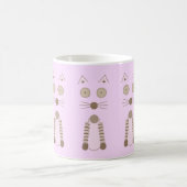 Einfache Katze Kaffeetasse (Mittel)