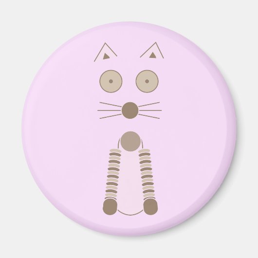 Einfache Katze Magnet (Vorne)