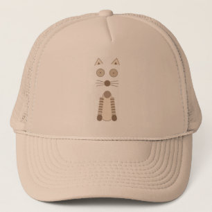 Einfache Katze Truckerkappe