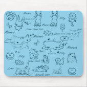 Einfache Katzen Mousepad (Vorne)