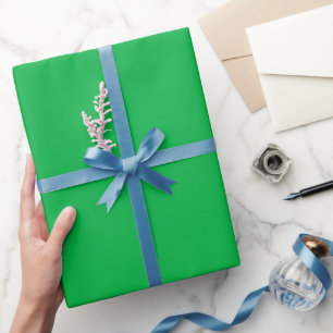 Einfache Kelly-Grün-Farbnuance Geschenkpapier