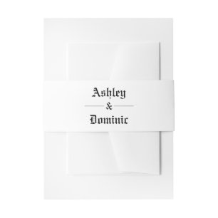 Einfache keltische Hochzeitstasche Einladungsbanderole
