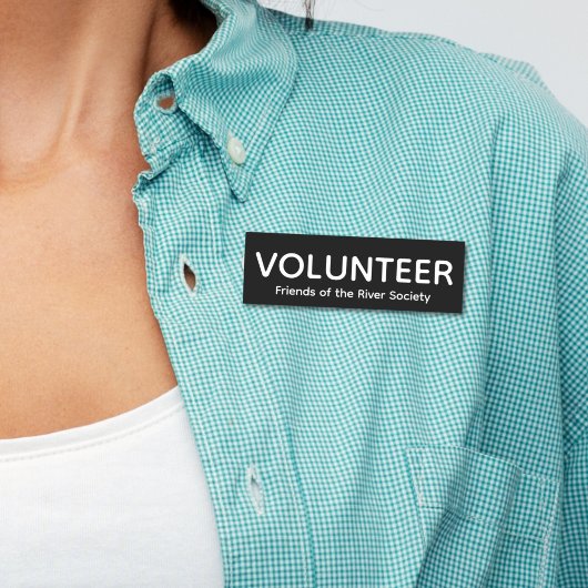 Einfache Kennnummer des klassischen Volunteer-Abze Namensschild