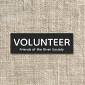 Einfache Kennnummer des klassischen Volunteer-Abze Namensschild