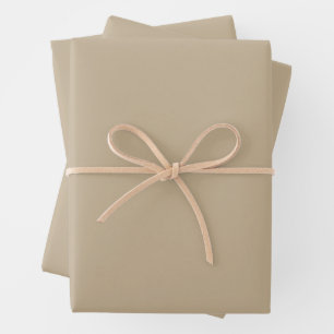 Einfache Khaki Wrapping Sheets für stilvolle Präse Geschenkpapier Set